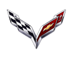 Значок-эмблема Chevrolet Corvette