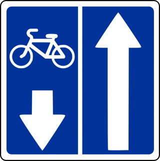 Двусторонний дорожный знак. Значение знака