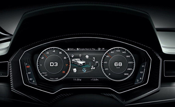 Audi TTоснастят электронной панелью