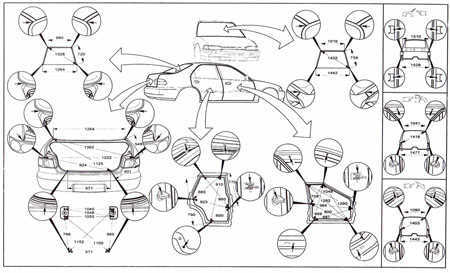  Acura Integra, 2000 г.вып, Седан. Проемы кузова Honda Civic