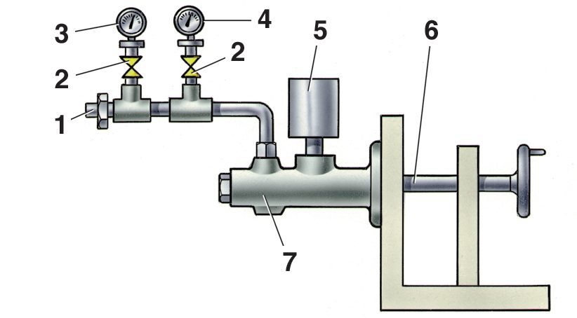 Главный цилиндр сцепления ваз 2107 схема