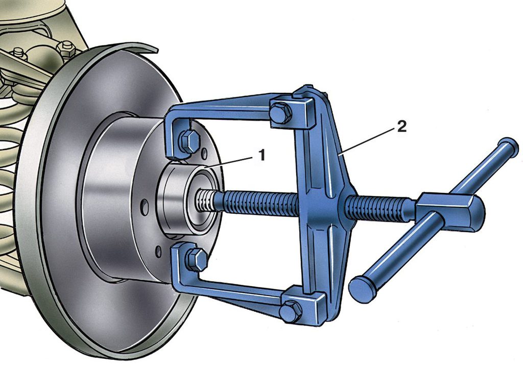 Снять ступицу ваз 2107
