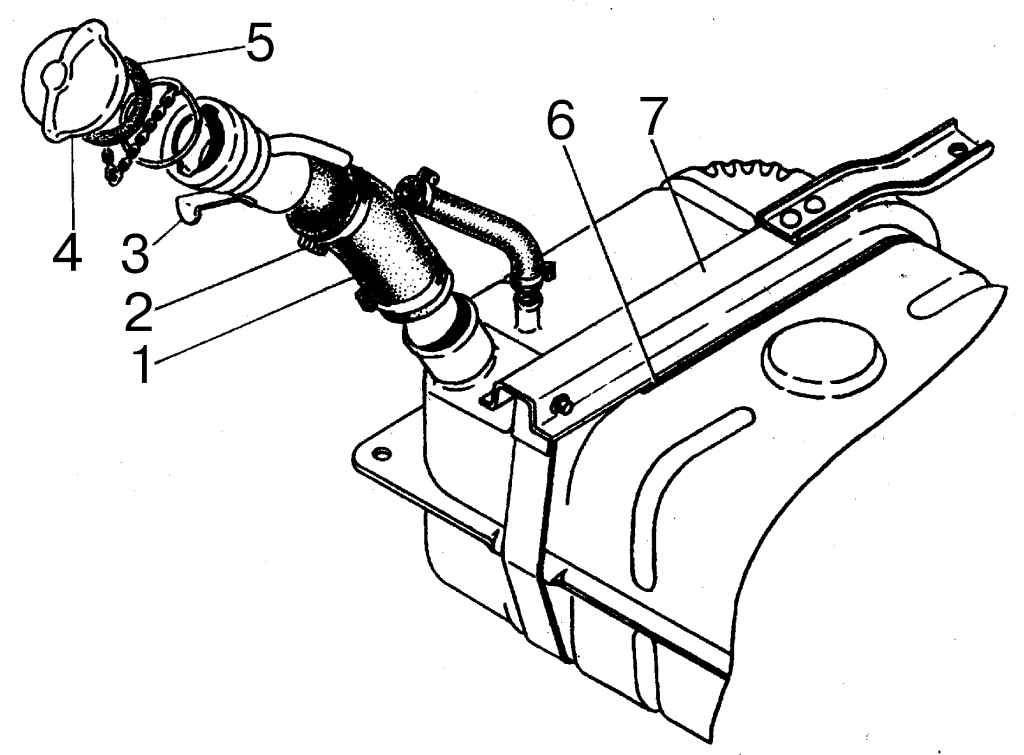 Схема топливного бака
