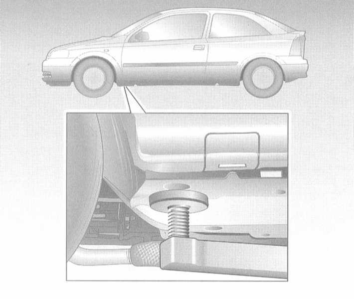 Как домкратить опель астра н