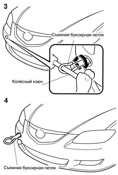 Извлечение буксирной петли