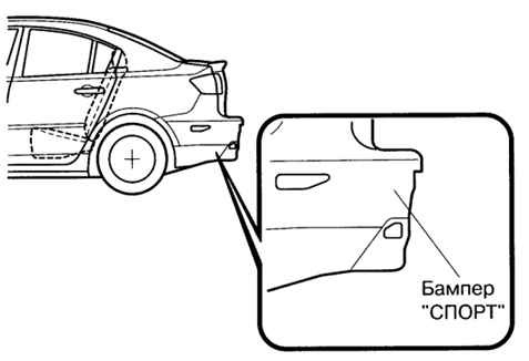 Автомобили оборудованные задним бампером «СПОРТ»