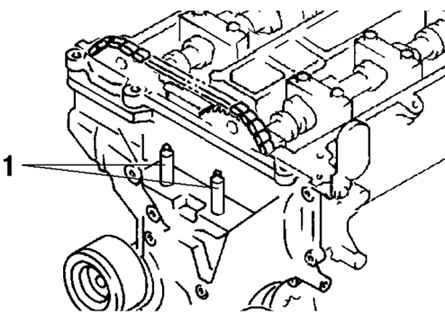 Резьбовая (сварочная) шпилька кронштейна опоры двигателя №3