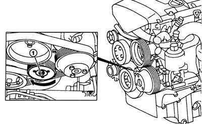  Замена вспомогательного ремня на 6-цилиндровых двигателях DOHC Mercedes-Benz W124