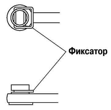 Установка фиксатора троса управления коробкой передач