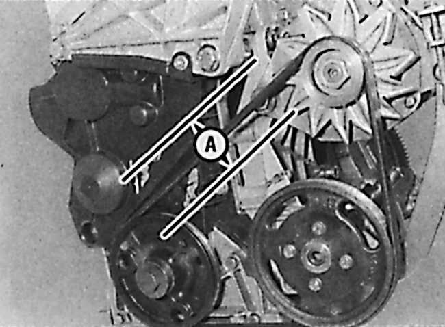 Снятие, установка и регулировка натяжения клинового приводного ремня Peugeot 405