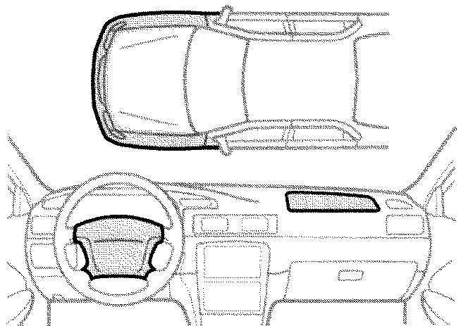  Передние пневмоподушки безопасности SRS Toyota Camry