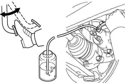 Удаление воздуха из тормозной системы