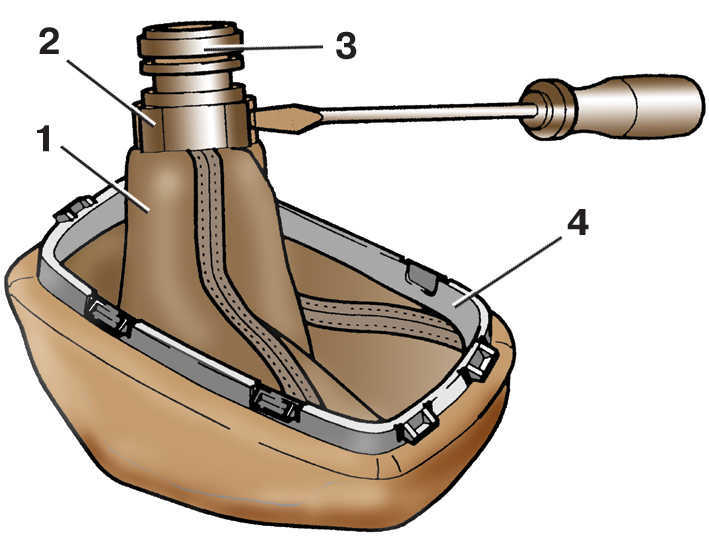  Замена чехла рычага переключения передач Skoda Fabia