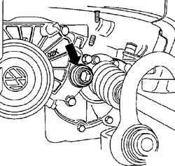  Проверка уровня масла в механической коробке передач Volkswagen Golf IV