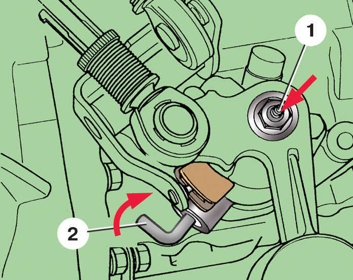  Регулировка привода переключения передач Skoda Fabia