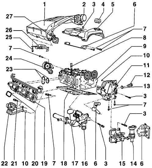  Снятие и установка головки блока цилиндров Volkswagen Golf IV