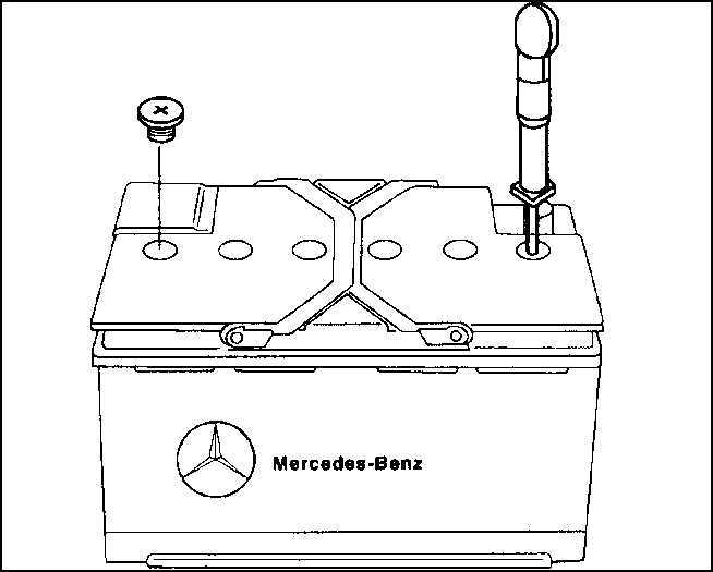  Проверка аккумуляторной батареи Mercedes-Benz W201
