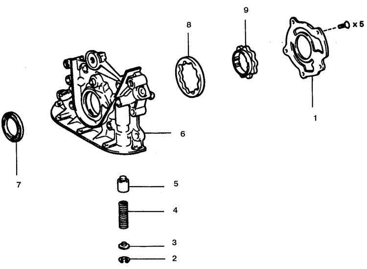  Масляный насос Toyota Corolla